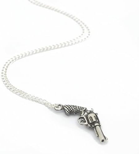 Sterling Silver Gun Necklace