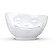 FIFTYEIGHT PRODUCTS TASSEN Porcelain Bowl, Grinning Face Edition, 16 oz.White, (Single Bowl) for Serving Cereal, Soup