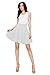 MBJ WB669 Womens Basic Versatile Strechy Flare Skater Skirt L White
