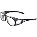 Global Vision Escort OTG Motorcycle Safety Sunglasses for Men or Women Z87.1 Safety-Rated Black Frame w/Clear Lens