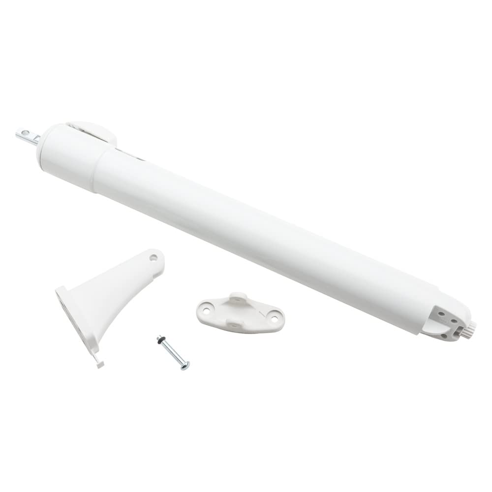 National Hardware N279-002 Touch' n Hold Smooth Door Closer, White