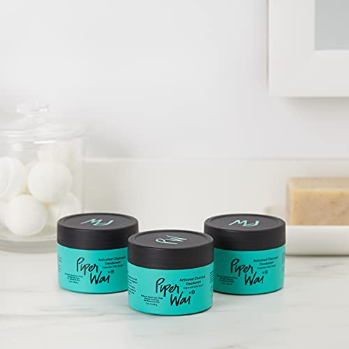 PiperWai Natural Deodorant W/Activated Charcoal 24Hour Sweat