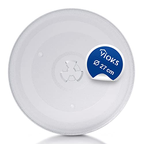 VIOKS Glas-Drehteller mit 3 Halterungen für Mikrowelle 27 cm thumbnail 1