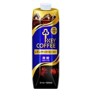 KEY COFFEE KEY DOORS+ リキッドコーヒー 微糖 1リットル 18本 キーコーヒーの商品画像