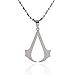 HUAN XUN Men's Stainless Steel Assassins Creed Cosplay Desmond Miles Necklace, 18.9