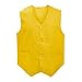 TOPTIE Waiter Uniform Unisex Button Vest for Supermarket Clerk & Volunteer-Yellow-US Size S