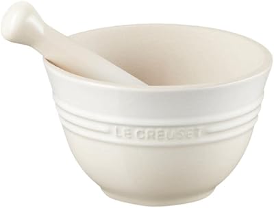 Le Creuset Mortar & Pestle 300 ml Meringue Stoneware Boxed