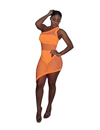 Conjunto de 3 piezas de traje de baño sexy de verano para dama, vestido de playa, bikini con parte superior de bandeau y red de pescado, un hombro cubierto