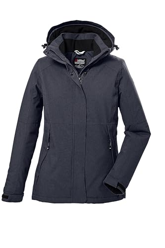 Killtec Mujer Chaqueta funcional/chaqueta de exterior con capucha con cremallera KOW 37 WMN JCKT, nachtblau, 48, 39702-000