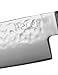 Hecef Upgraded Culinary Nakiri Knife-High Carbon Stainless Steel Hammered Finished Blade with Pakkawood Handle, Japanese Cooking Knife,7 inch (Nakiri Knife 2)