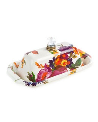 MacKenzie-Childs Flower Market Butter Box - White