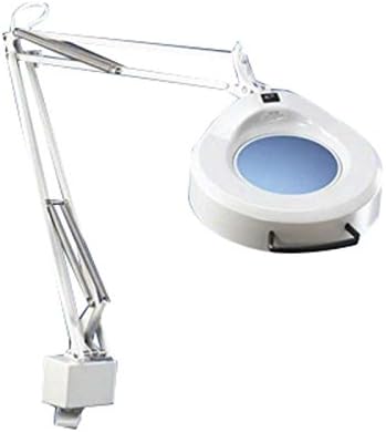 IFM Illuminated Magnifier with Clamp, 5-Diopter, 45" Arm, Grey (with Lamp)