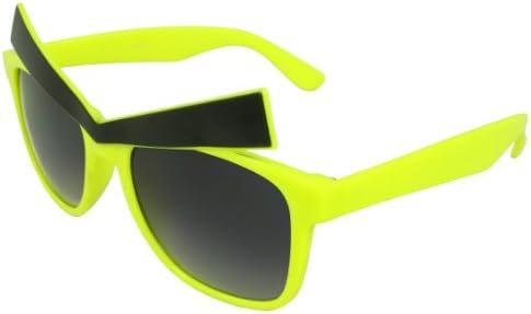 MLC EYEWEAR ® TU9369-YWPB Funny Fashion Sunglasses Yellow Black Frame Purple Black Lenses