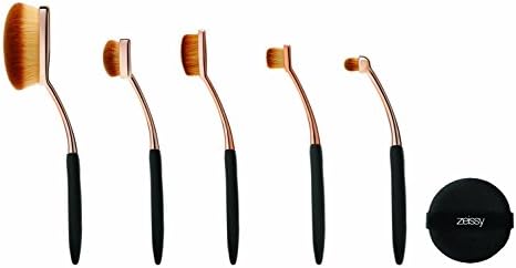 Gold Rose Oval Foundation Brushes Flawless Coverage Of Your Favorite Foundation ,(5, rose gold)