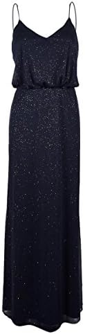 Blondie Nites Navy Junior Shimmer Blouson Ball Gown Blue 3