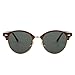 MERRY'S Polarized Sunglasses for Men Women Semi Rimless Retro Brand Sun Glasses S8054 (Brown&Green, 56)