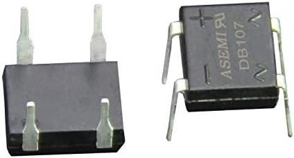(Pack of 20pcs) DB107 ASEMI DB-4 Package 1A/1000V Mini Through Hole Bridge Rectifier for Adapter…