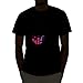 Emazing Lights Lips Sound Activated Light Up Rave Tee (Large)