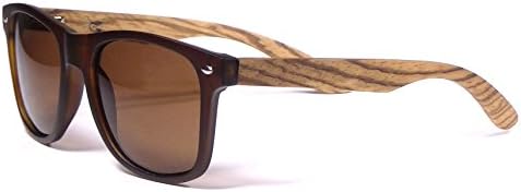Zebra Wood Sunglasses Polarized Natural Handmade Gafas de Sol