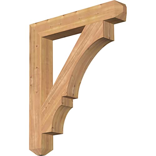5 1/2"W x 38"D x 44"H Balboa Craftsman Smooth Bracket, Western Red Cedar