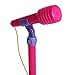 Karaoke Disco Light Adjustable Mic & Speaker Stand! Includes 12 pre-Loaded Popular Songs and Connects to iPods, Smartphones & MP3 Players (Pink)