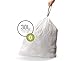 simplehuman Code G Custom Fit Trash Can Liner, 12 refill packs (240 Count), 30 Liter / 8 Gallon