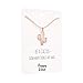 Happy Kisses Cactus Necklace – Desert Pendant – Inspirational Message Card – for Women & Kids (Rose Gold)