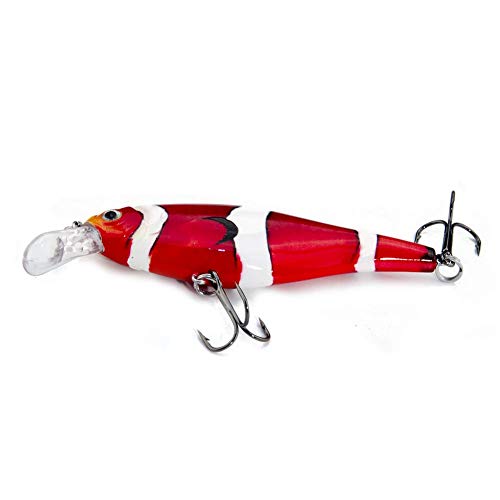 FOVONON Crankbaits Set Lure Fishing Hard Baits Swimbaits Boat Ocean Topwater Lures Kit Fishing Tackle Minnow Vib Set for Trout Bass Perch Fishing Lures with Box (F130)