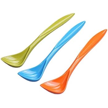 PetBonus 3-Pack Pet Food Can Spoon, Long Handle Special Curved Design for Dog Cat Can Spoon(Small)