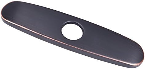 KAERSI 10 Inch Faucet Base Oil Rubbed Bronze Sink Hole Cover deck plate Escutcheon for kitchen, Bathroom