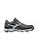 Mizuno Women's 9-Spike Advanced Sweep 3 Softball Shoe, Black/White, 7.5 D US