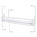 brightmaison Angel Wall Shelf & Nursery Bookshelf, Toy Storage and Small Bookshelf for Kids Room, Storage Shelf 30