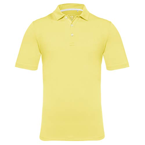 image for EAGEGOF Regular Fit Men's Performance Polo Shirt Stretch Tech Golf Shi