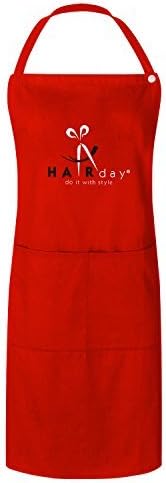HairDay Care Professional Bib Apron for Women &amp; Men, Black