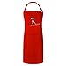 HairDay Care Professional Bib Apron - 100% Cotton Bib Apron for Women & Men - Machine Washable Hair Stylist Apron/Chef Apron with 3 Pockets, Adjustable Waist Tie - 28” x 32”, Universal Fit
