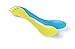 Light My Fire Left-Handed BPA-Free Tritan Spork, Cyan/Lime (Pack of 2)