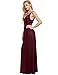 ANGVNS Women Strap Sleeveless Split Side Evening Dress Long Evening Gown