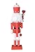Clever Creations King of Hearts 15 Inch Traditional Wooden Nutcracker, Festive Christmas Décor for Shelves and Tables