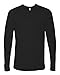 N8101 Next Level Men's Long-Sleeve Poly/Cotton Thermal - Black - M