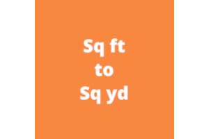 Square Feet to Square Yards Converter