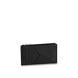 Louis Vuitton Coin Card Holder Taiga Leather Black