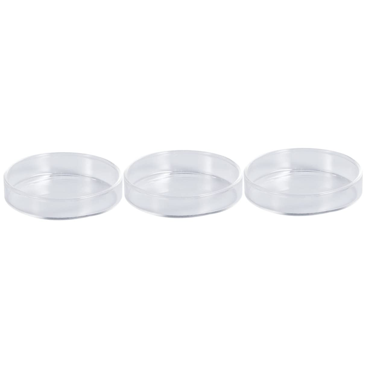 Mipcase 3pcs Clear Shrimp Feeding Dish-Glass Aquarium Accessories Glass Fish Tank Feeding Bowls Freshwater Tray Feeder, Clear Bowls for Shrimp