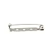 100pcs Silver Tone Double Lock Brooch Pin Back Coat Crafts