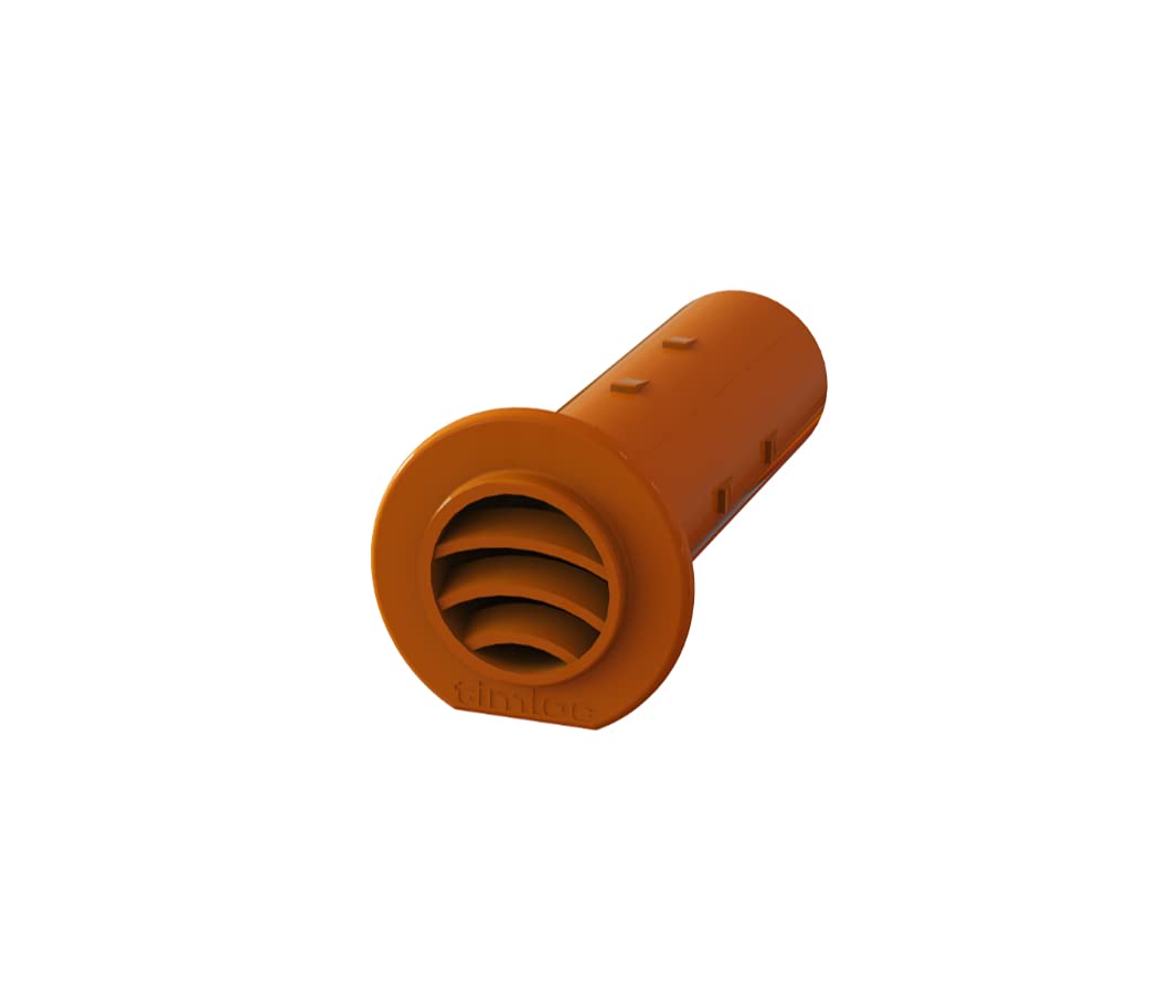TIMCO Timloc DV3 Terracotta Drill Vent Cavity Ventilator and Drainage Weeps - Pack of 50