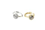 16g Body jewelry cartilage ear studs cute cool earring tragus helix barbell earring for women teens girls men CZ cubic zirconia crystal Round ear cuff circle daith piercing-CB