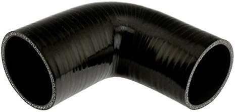 Pegasus RE9076.70-BLACK, Black Silicone Hose, 3.00" x 2 3/4" 90 deg. Reducing Elbow (no logo)