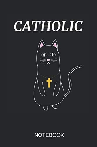 Catholic Notebook: 6x9 110 Pages Lined cat Journal For Kitty Owner