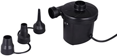 East Traveling A/C Electrical Air Bed Pump, Black