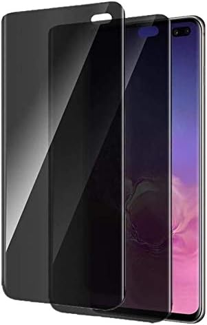 Ahker for Galaxy S10 Plus Privacy Screen Protector, [Temered Glass][3D Full Coverage] [Anti Glare] HD Privacy Protective Screen Protector Compatible Samsung Galaxy S10 Plus (Privacy 2pcs)