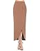 Regna X Restock Boho Women's Rayon Spandex Elastic High Waist Shirring Maxi Long Skirts